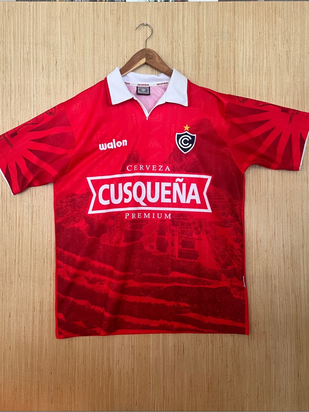 EUC Original 2003 Cienciano Soccer Jersey South American Champions-Size Large
